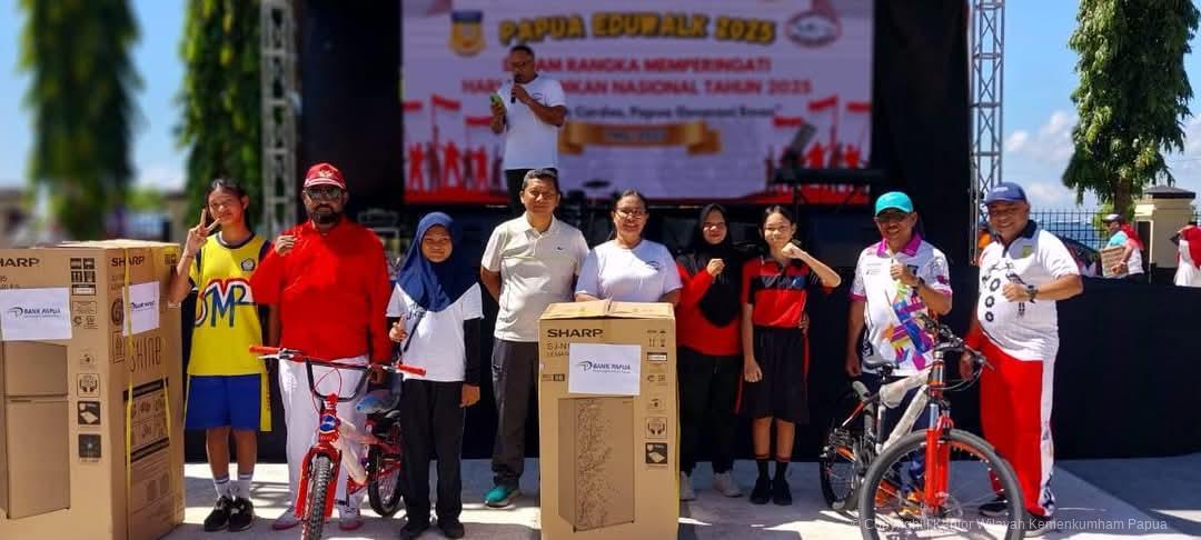 KANWIL KEMENKUM PAPUA BERPARTISIPASI DALAM EDUWALK 2025 UNTUK PERKUAT NASIONALISME
