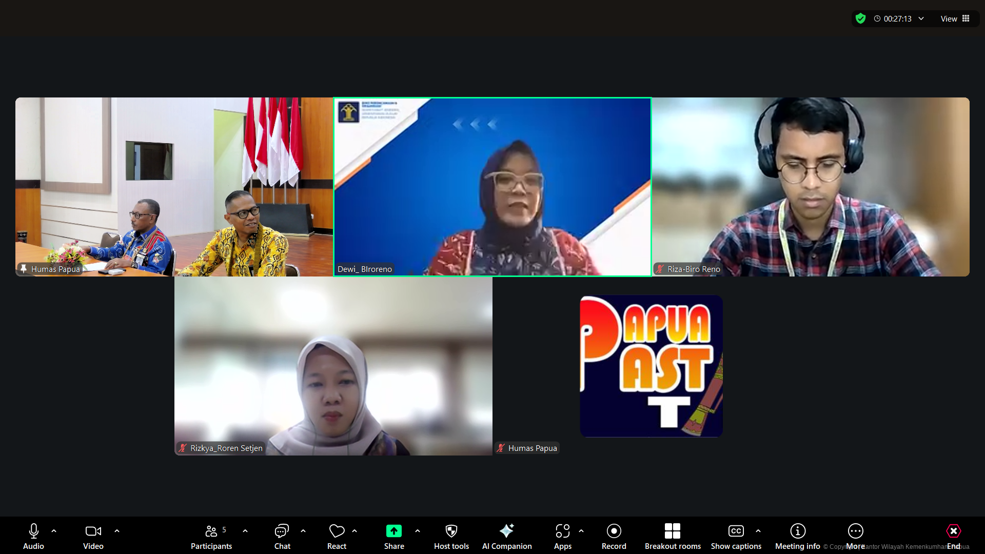 Kanwil Kemenkum Papua Tingkatkan Kualitas Layanan Melalui Sosialisasi Pelayanan Publik Virtual