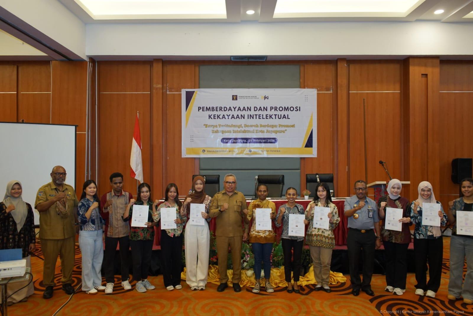 Lindungi Kekayaan Intelektual, Kanwil Kemenkum Papua adakan Promosi dan Diseminasi HKI