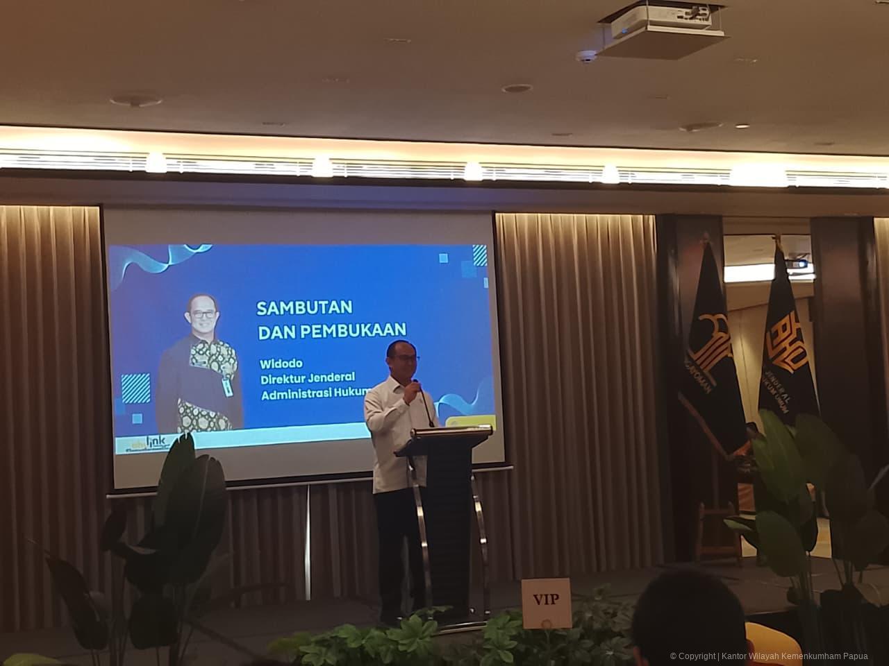 Kanwil Kemenkum Papua Ikuti Diskusi Interaktif Ekosistem Usaha dan Bimtek Layanan Perseroan Perorangan pada Aplikasi AHU Link